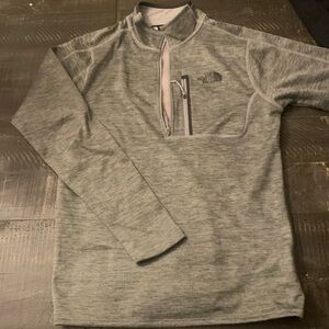 North Face Gray Quarter Zip